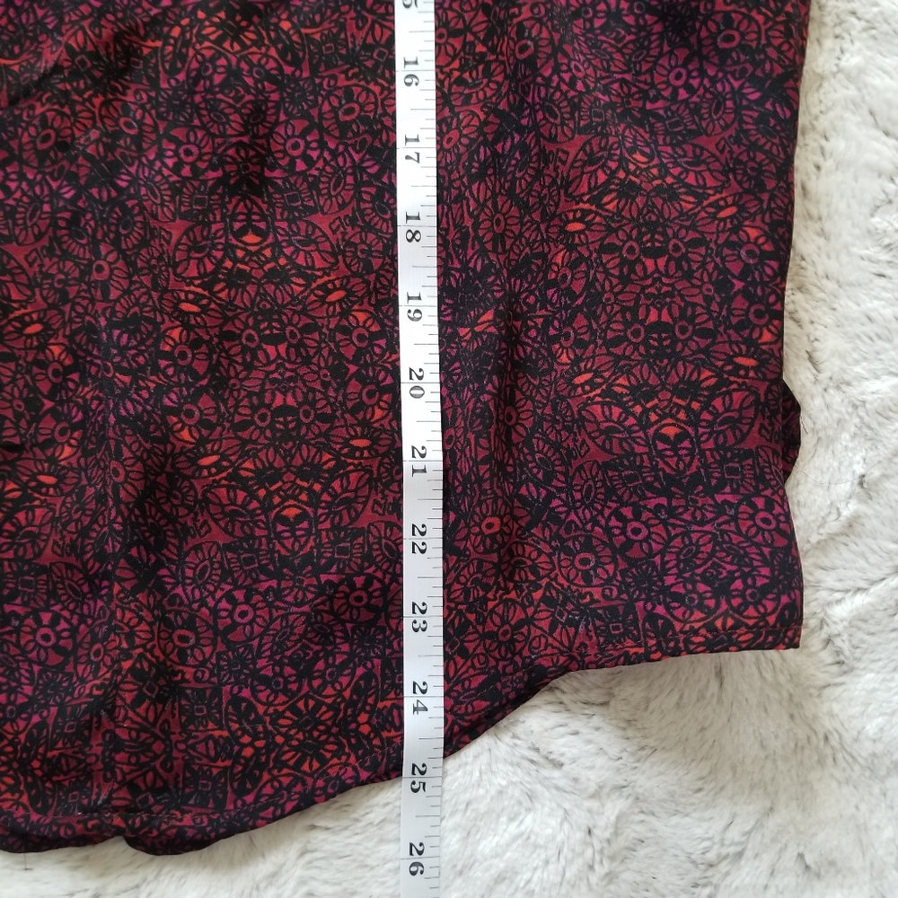 Ecote Raspberry Red Black Cut Out Collar Size S - Picture 8 of 10